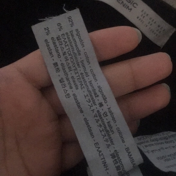 ZARA Black Denim with Contrasting Waist Band - Picture 5 of 5